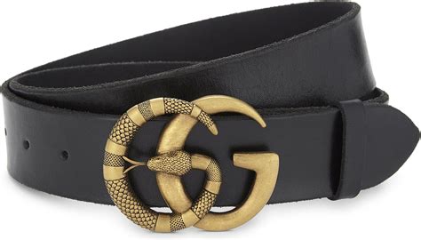 gucci snake belt mens outfit|black leather snake gucci belt.